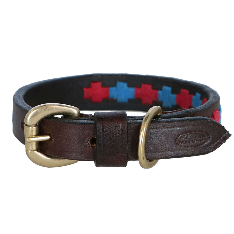 WeatherBeeta Collar Polo Leather Beaufort/Brown/Pink/Blue