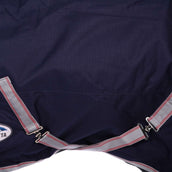 Weatherbeeta Lite Turnout Rug Plus Combo Neck Comfitec Essential Navy/Silver/Red