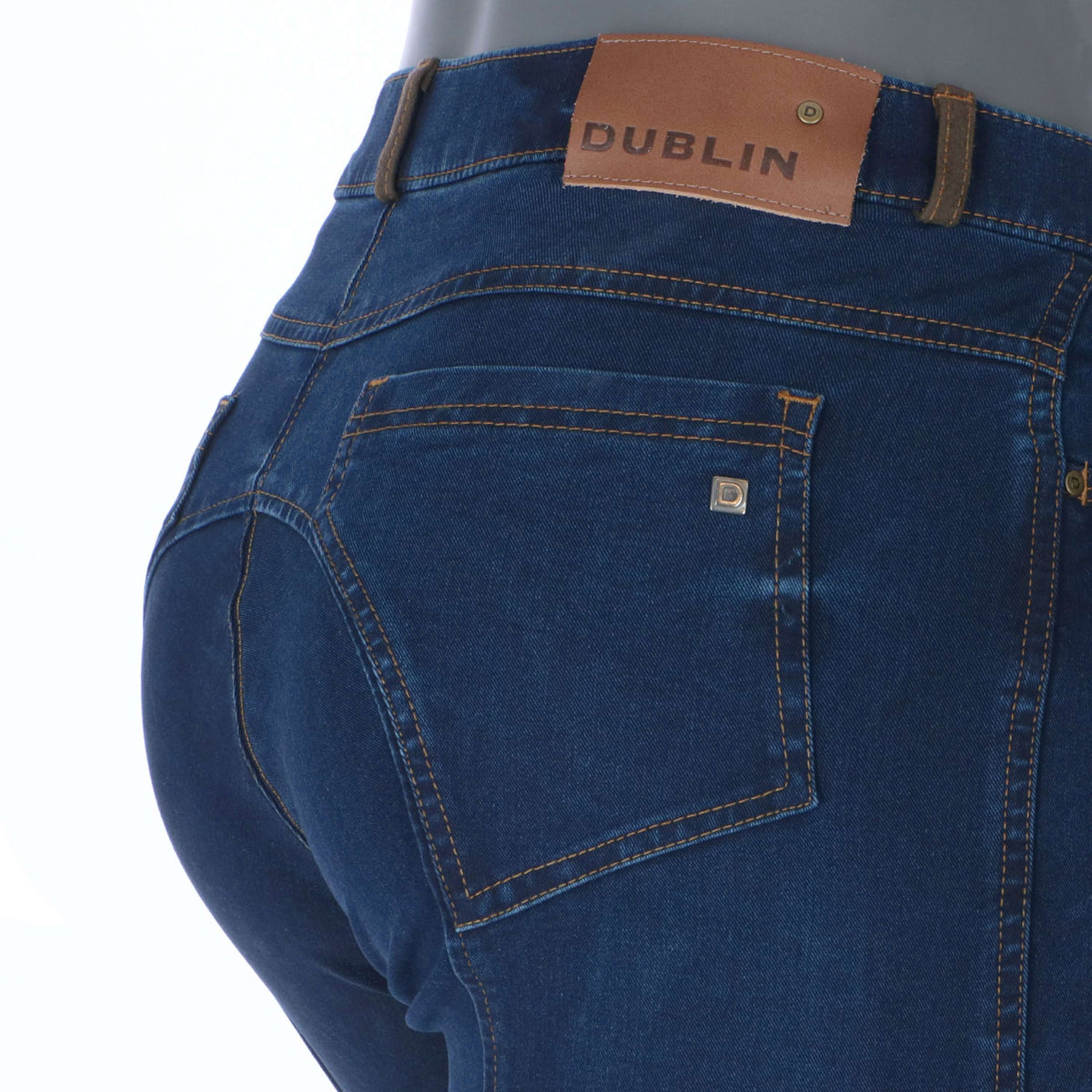 Dublin Breeches Shona Knee Patch Denim Blue Denim