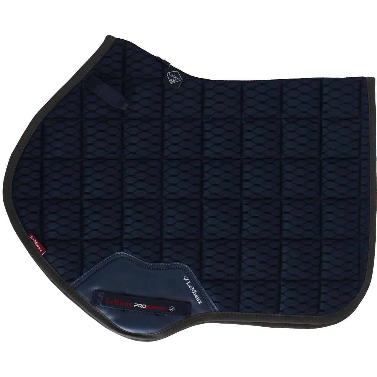 LeMieux Saddlepad Carbon Mesh Air Square CC Navy