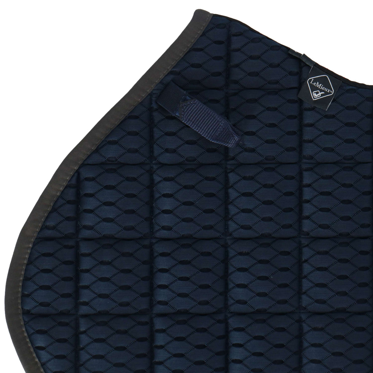 LeMieux Saddlepad Carbon Mesh Air Square CC Navy