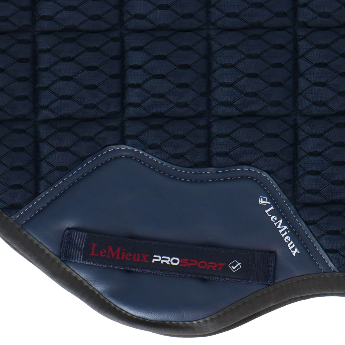 LeMieux Saddlepad Carbon Mesh Air Square CC Navy