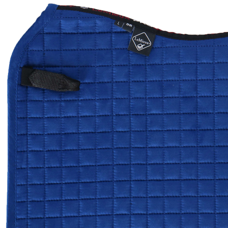 LeMieux Saddlepad Luxury Square Dressage Benetton Blue