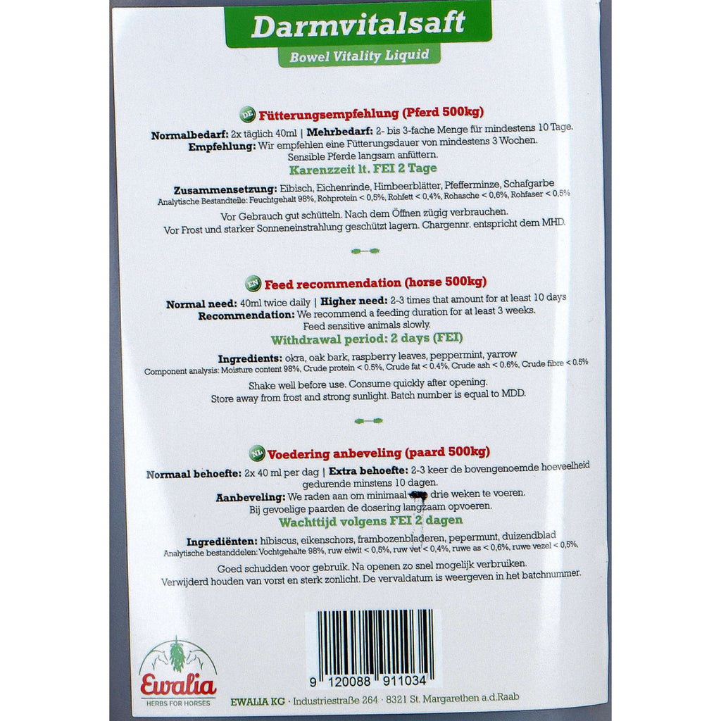 Ewalia Bowel Vitality Liquid Horse