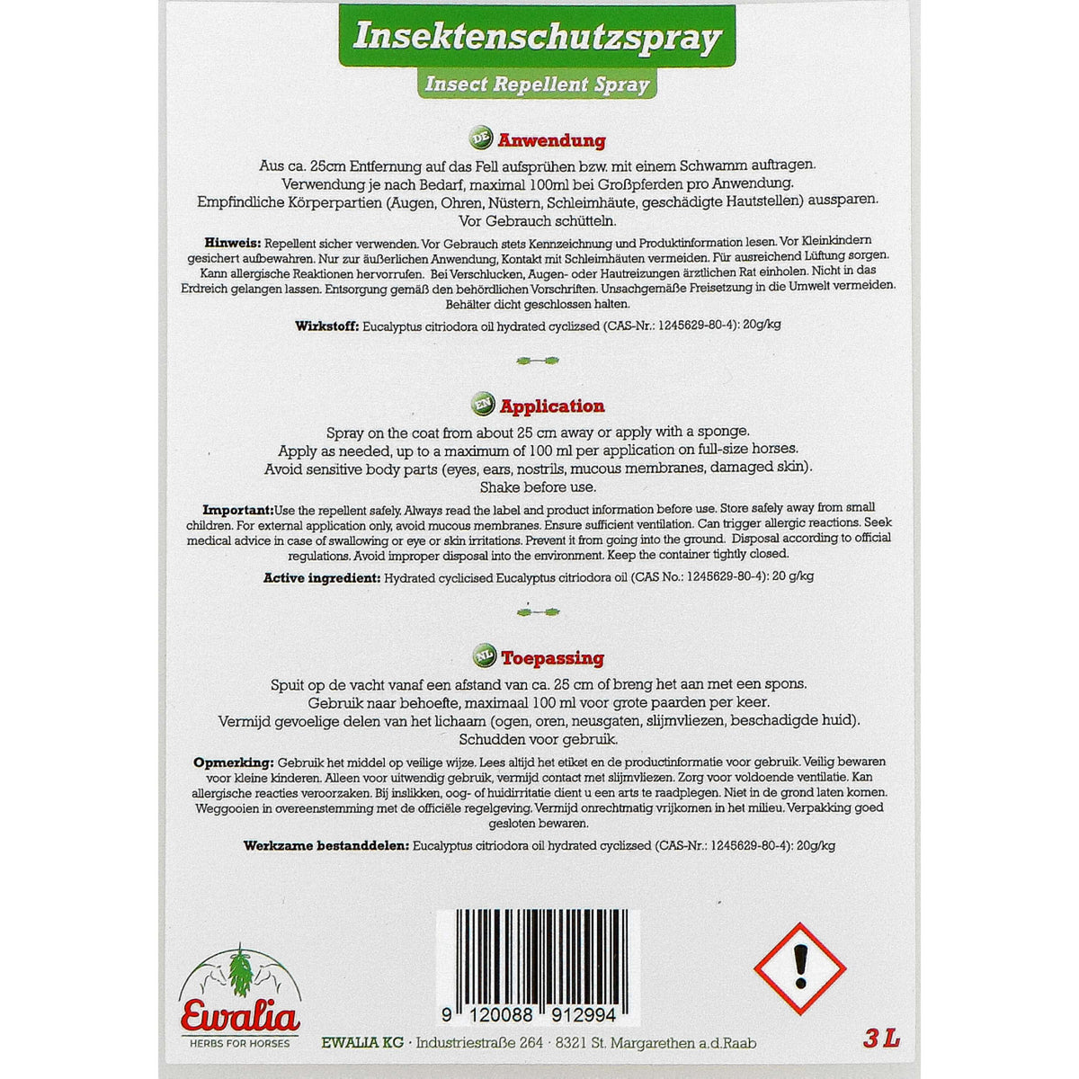 Ewalia Insect Repellen Spray Canister