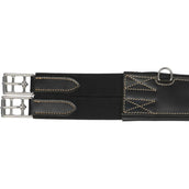 LJ-Leathers Girth Leather Belly Flap Black