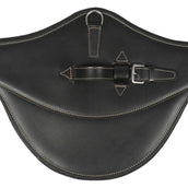 LJ-Leathers Girth Leather Belly Flap Black