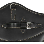 LJ-Leathers Girth Leather Belly Flap Black