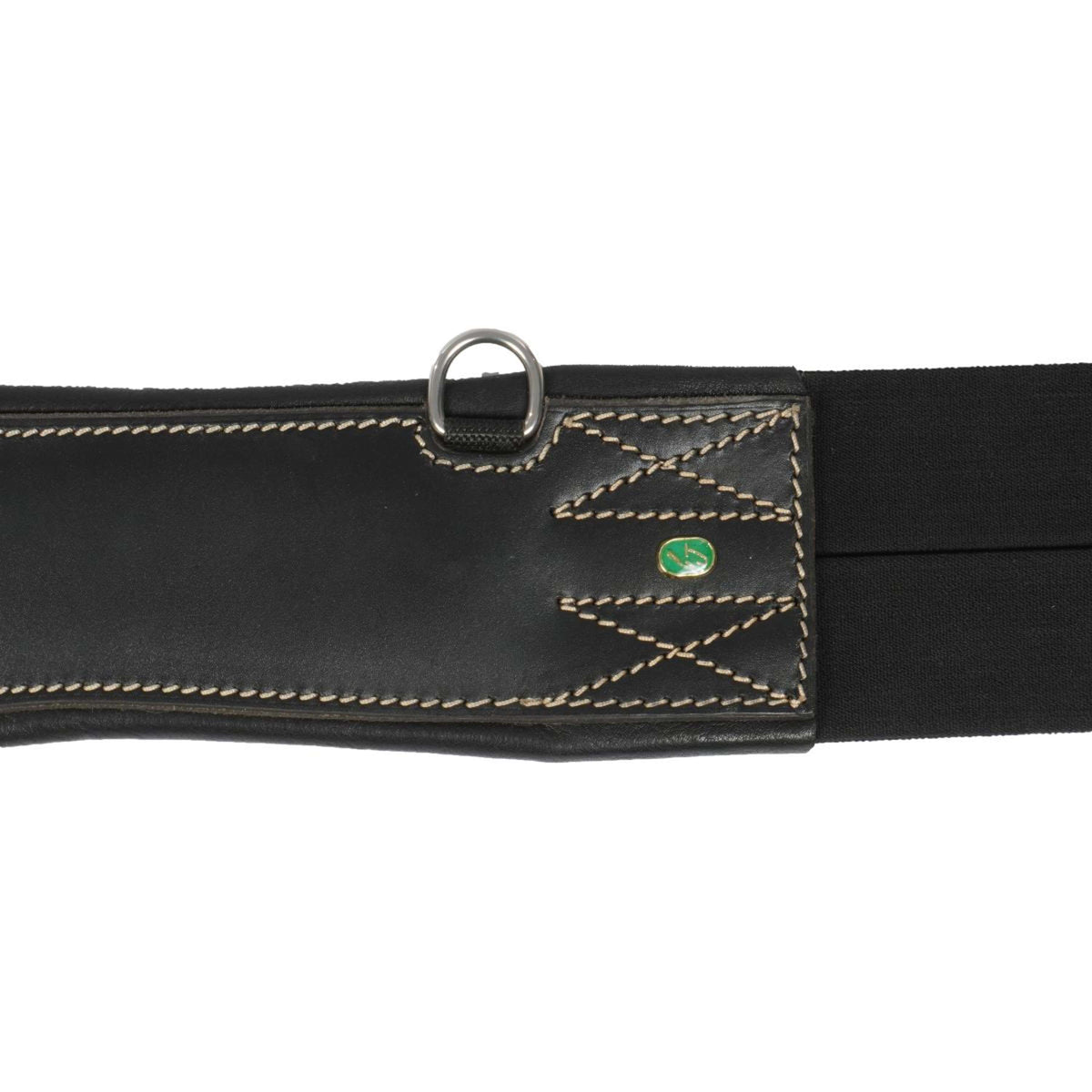 LJ-Leathers Girth Leather Belly Flap Black