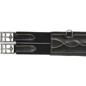 LJ-Leathers Girth Leather Anatomical Black