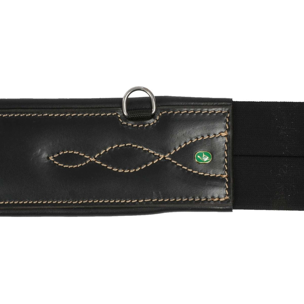 LJ-Leathers Girth Leather Anatomical Black