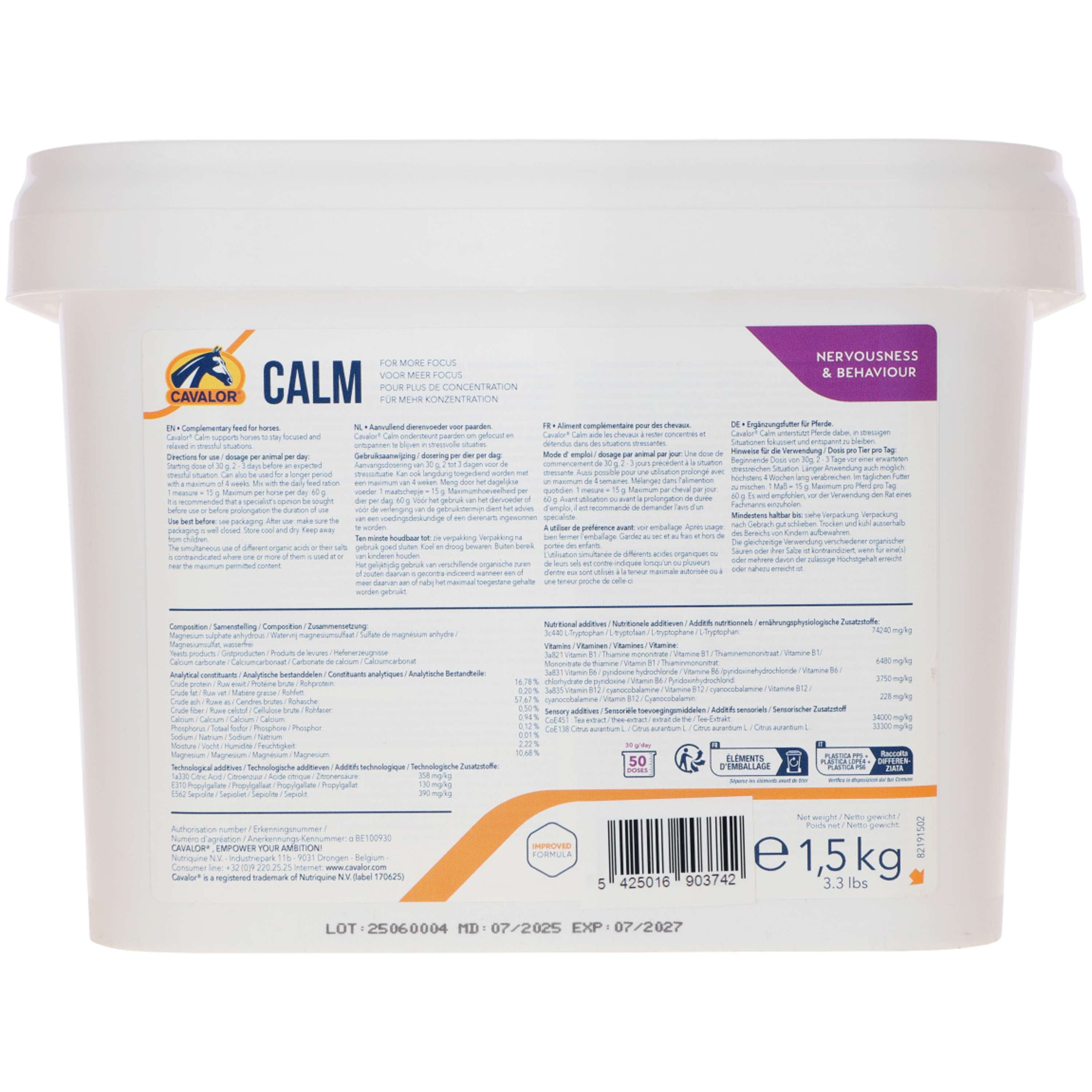 Cavalor Tranquilizer Calm