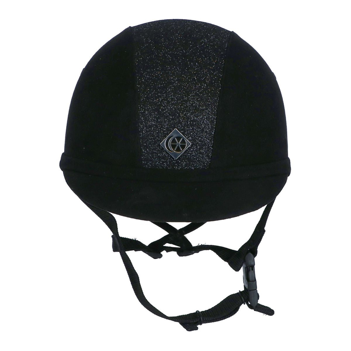 Charles Owen Cap YR8 Sparkly Centre Black