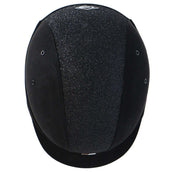 Charles Owen Cap YR8 Sparkly Centre Round Black