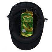 Charles Owen Cap YR8 Sparkly Centre Round Black