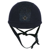 Charles Owen Cap YR8 Sparkly Centre Round Navy