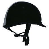 Charles Owen Cap YR8 Sparkly Centre Round Black/Silver