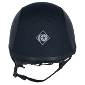 Charles Owen Cap SP8 Plus Leather Look Navy