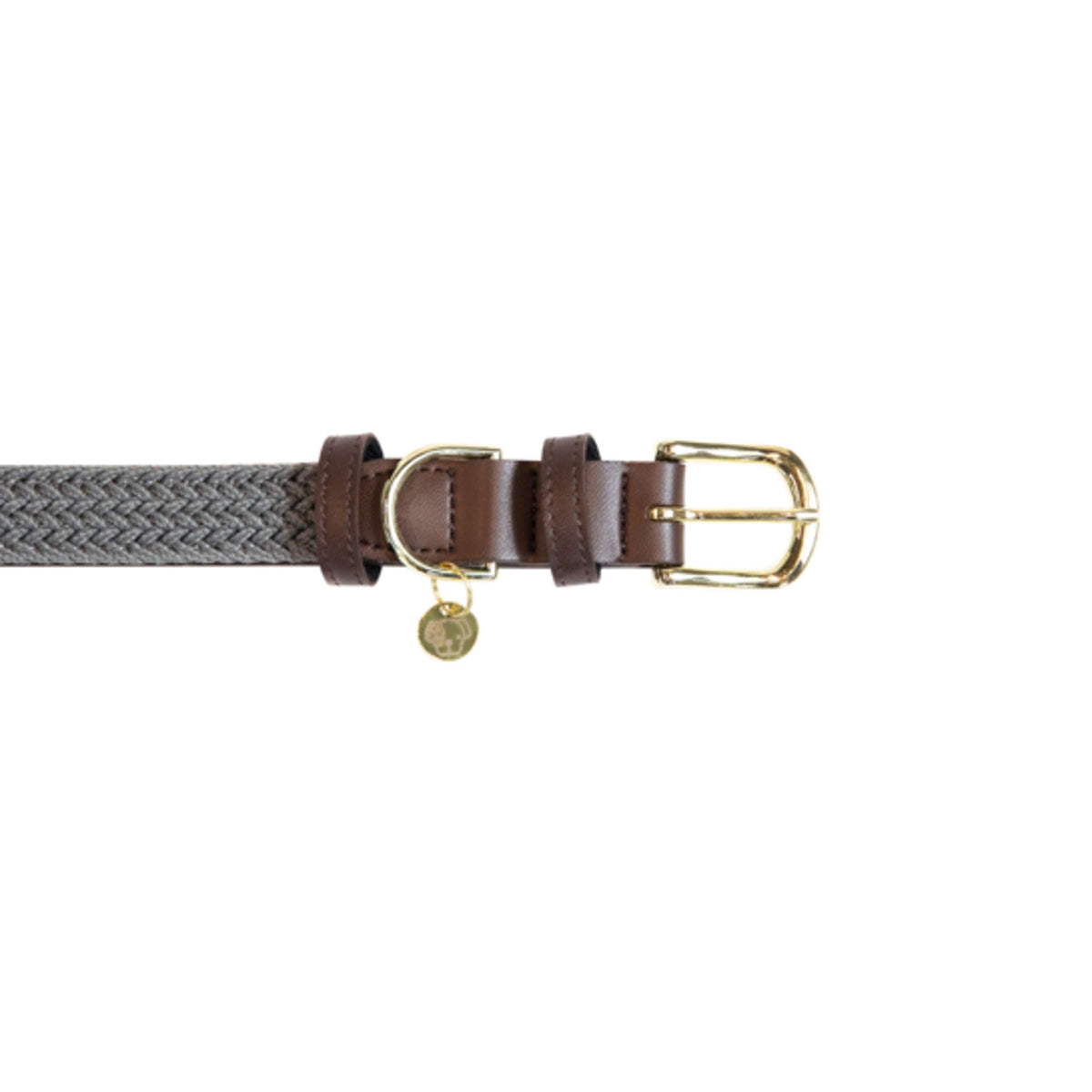 Kentucky Collar Plaited Nylon Grey