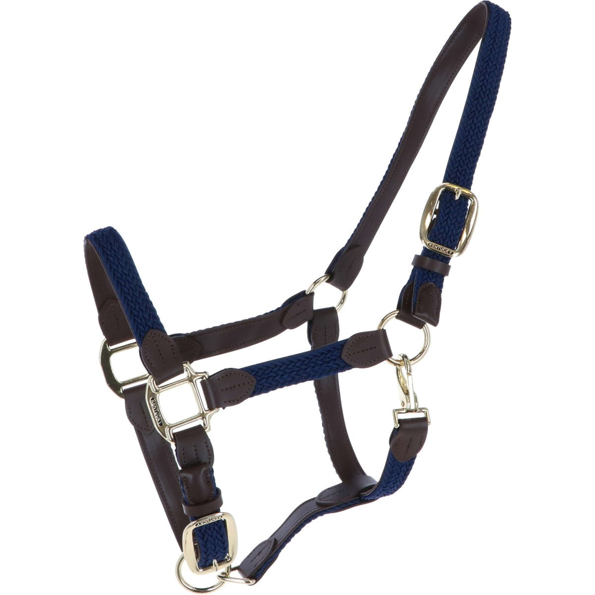 Kentucky Head Collar Plaited Nylon Navy