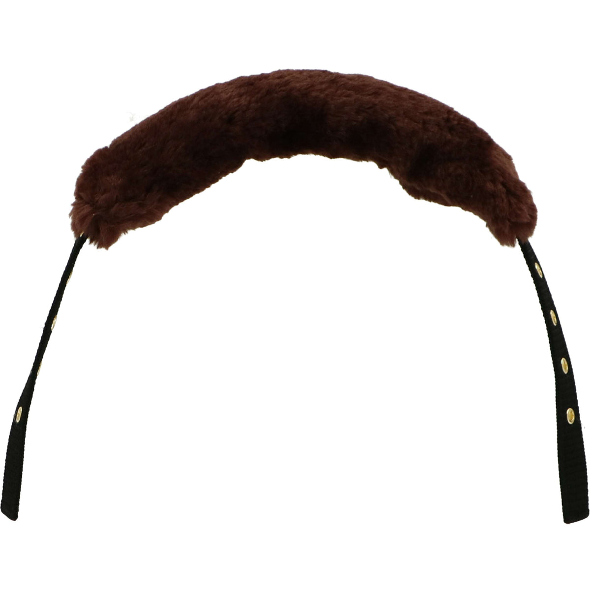 Kentucky Head Collar Sheepskin Neck Piece Brown