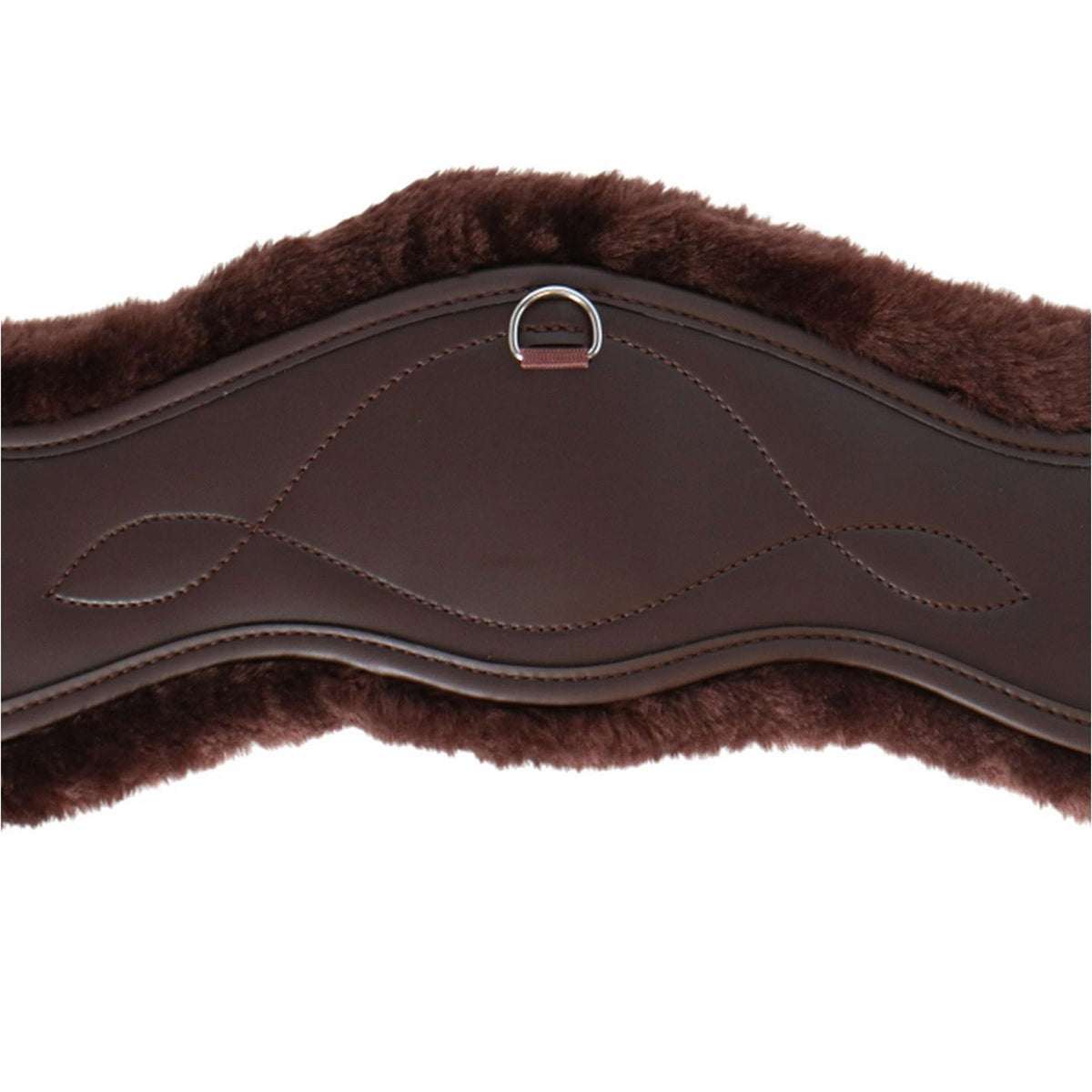 Kentucky Dressage Girth Sheepskin Anatomic Short Brown