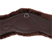 Kentucky Dressage Girth Sheepskin Anatomic Short Brown