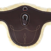 Kentucky Jumping Girdle Sheepskin Stud Brown