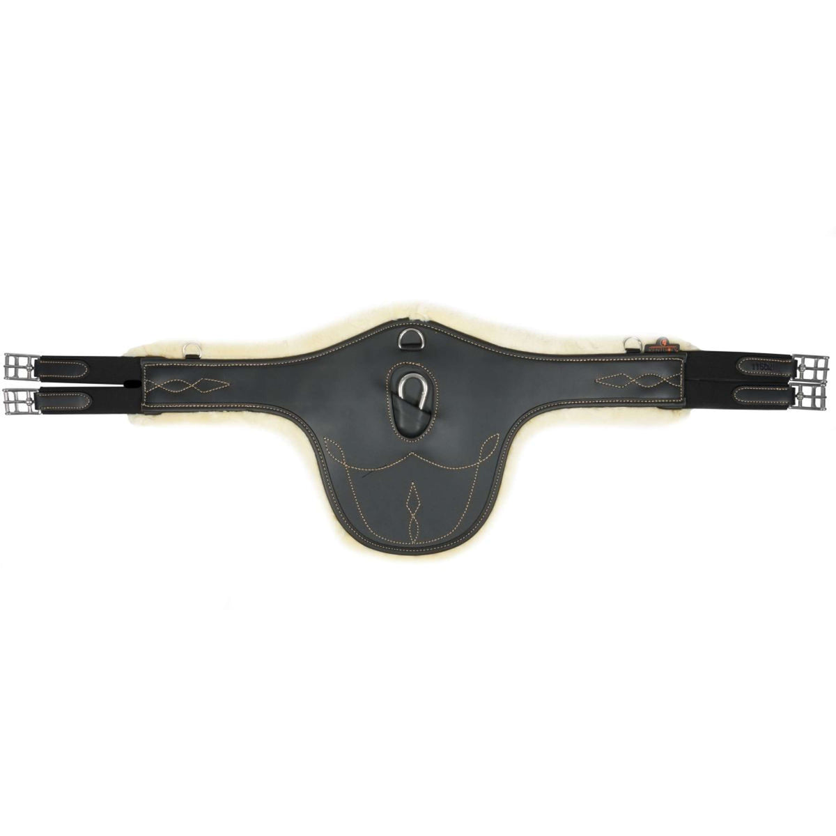 Kentucky Jumping Girdle Sheepskin Stud Black