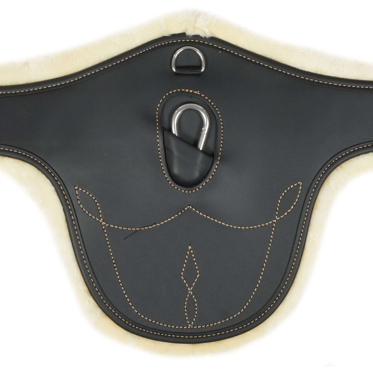 Kentucky Jumping Girdle Sheepskin Stud Black