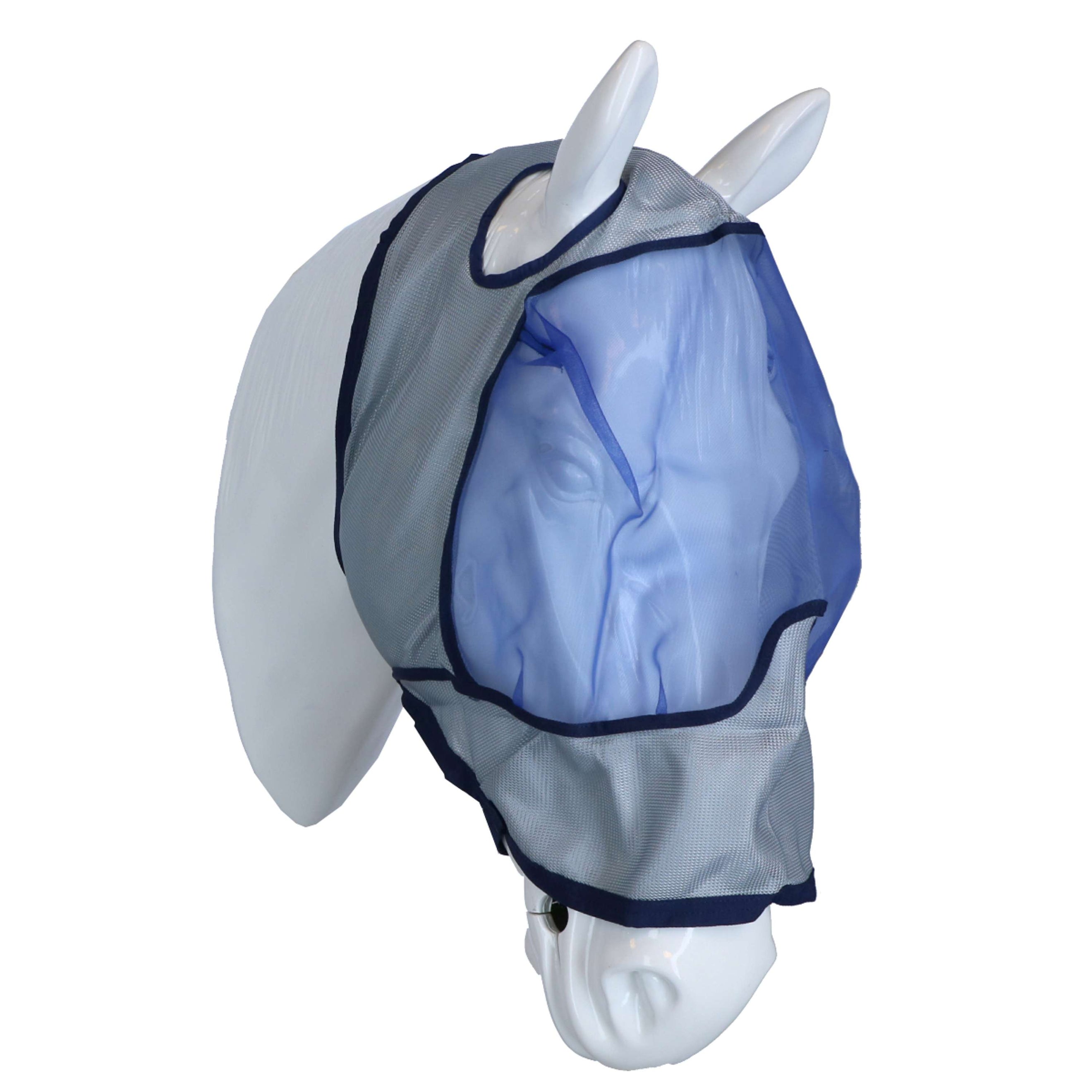 Bucas Buzz-Off Flymask Delux Blue