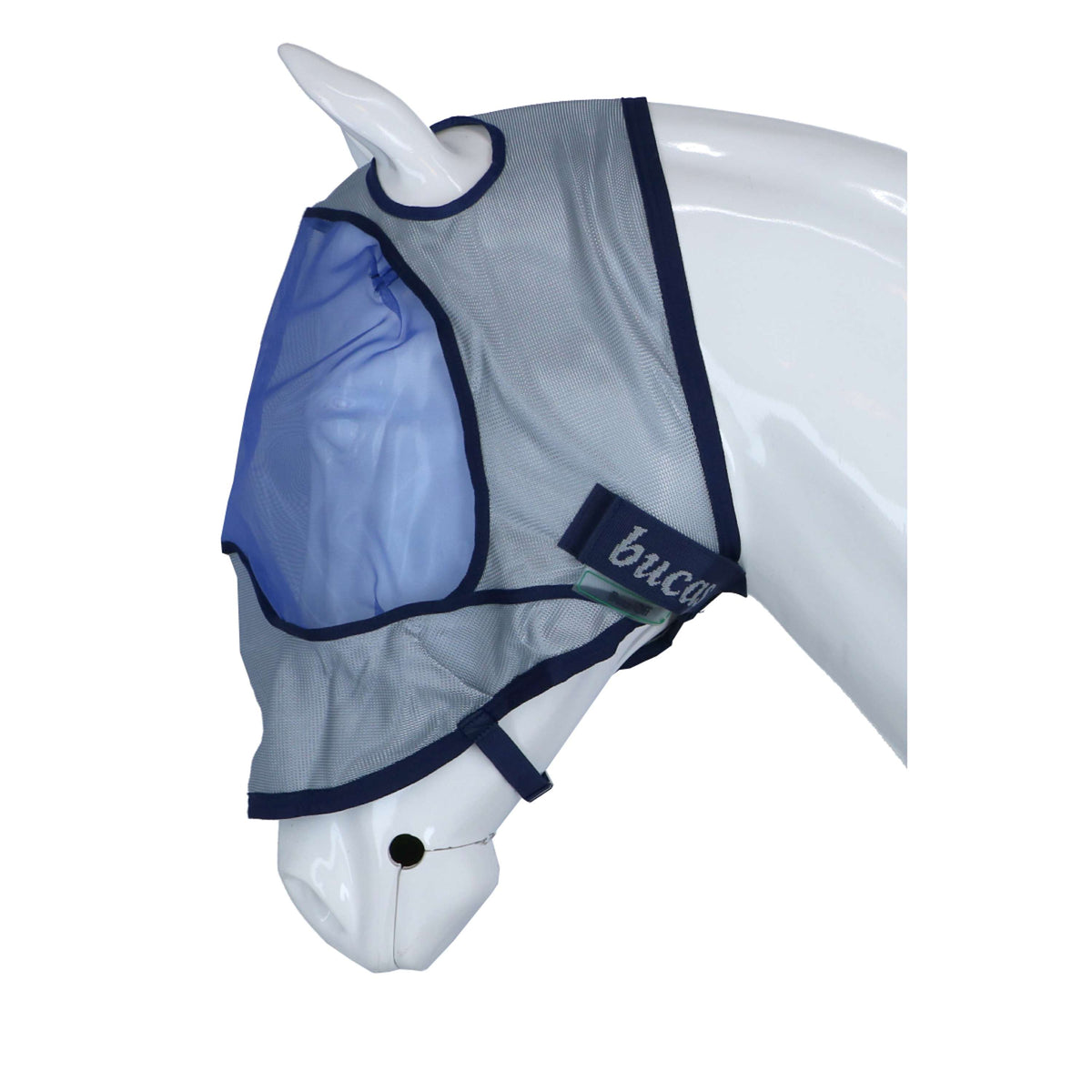 Bucas Buzz-Off Flymask Delux Blue