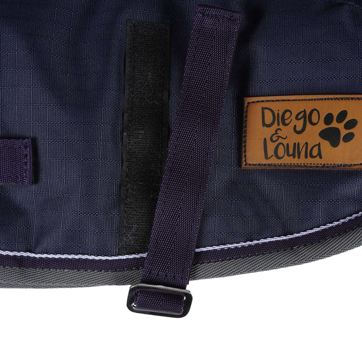 Diego & Louna Dog Rug 600D Navy/Grey/White