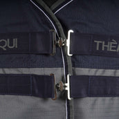 EQUITHÈME Turnout Rug Tyrex High Neck 600D 0g Marine Blue/Grey