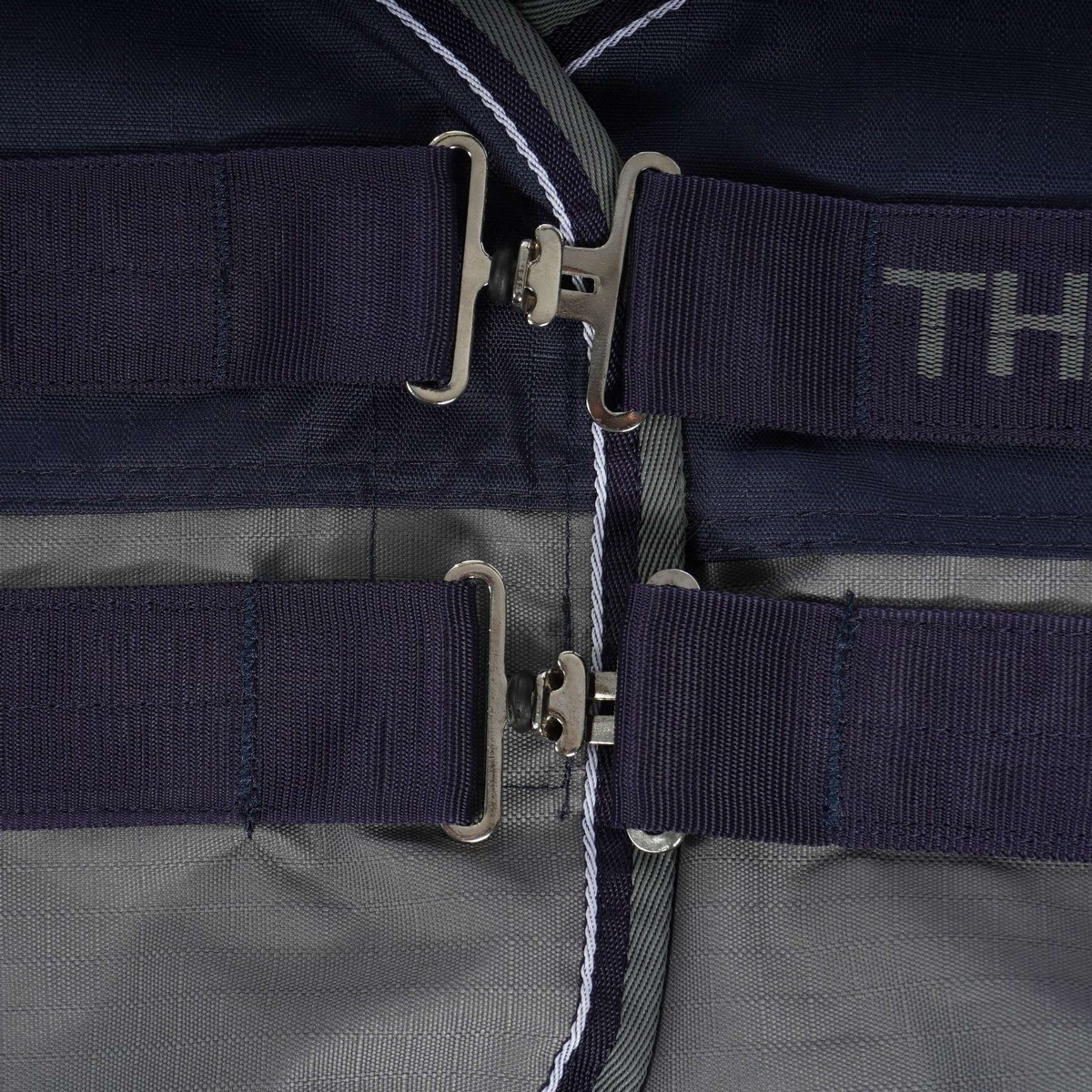 EQUITHÈME Turnout Rug Tyrex 600D 0g Navy/Grey Dots EQUITHÈME Turnout Rug Tyrex 600D 0g Navy/Grey Dots