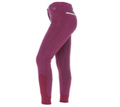 EQUITHÈME Breeches Glam Silicone Seat Burgundy