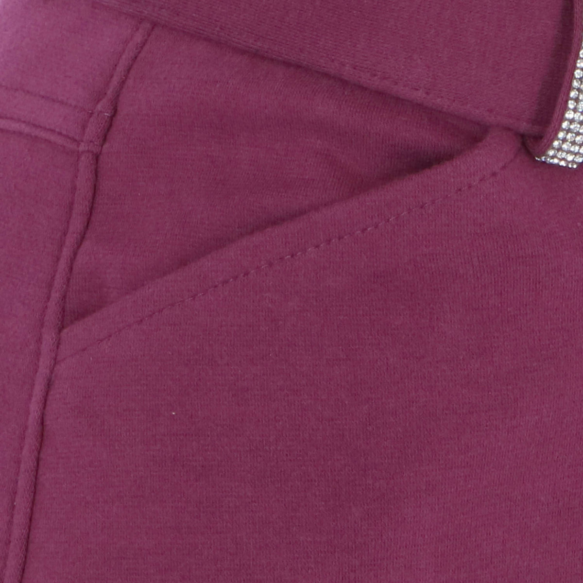 EQUITHÈME Breeches Glam Silicone Seat Burgundy