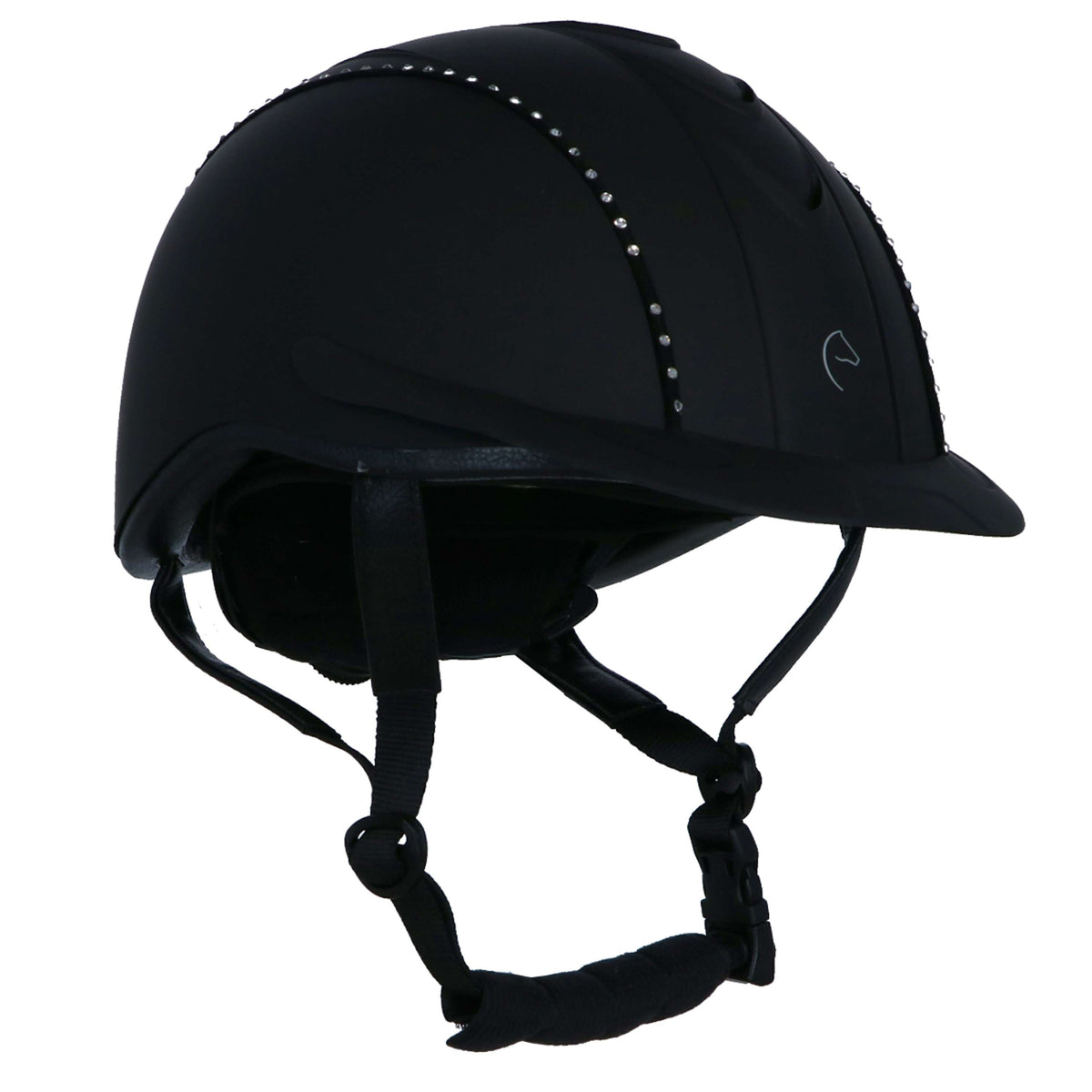 EQUITHÈME Cap Compet Cristal Black/Silver