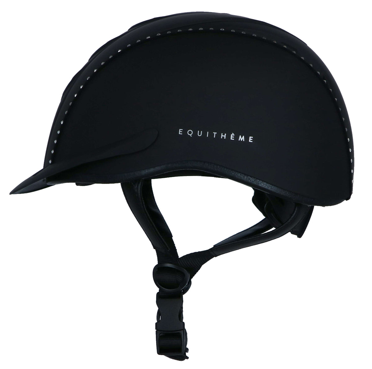 EQUITHÈME Cap Compet Cristal Black/Silver