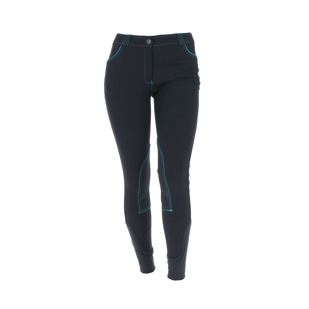 EQUITHÈME Breeches Verona Black / Turquoise