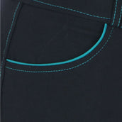 EQUITHÈME Breeches Verona Black / Turquoise