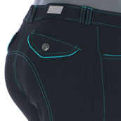 EQUITHÈME Breeches Verona Black / Turquoise