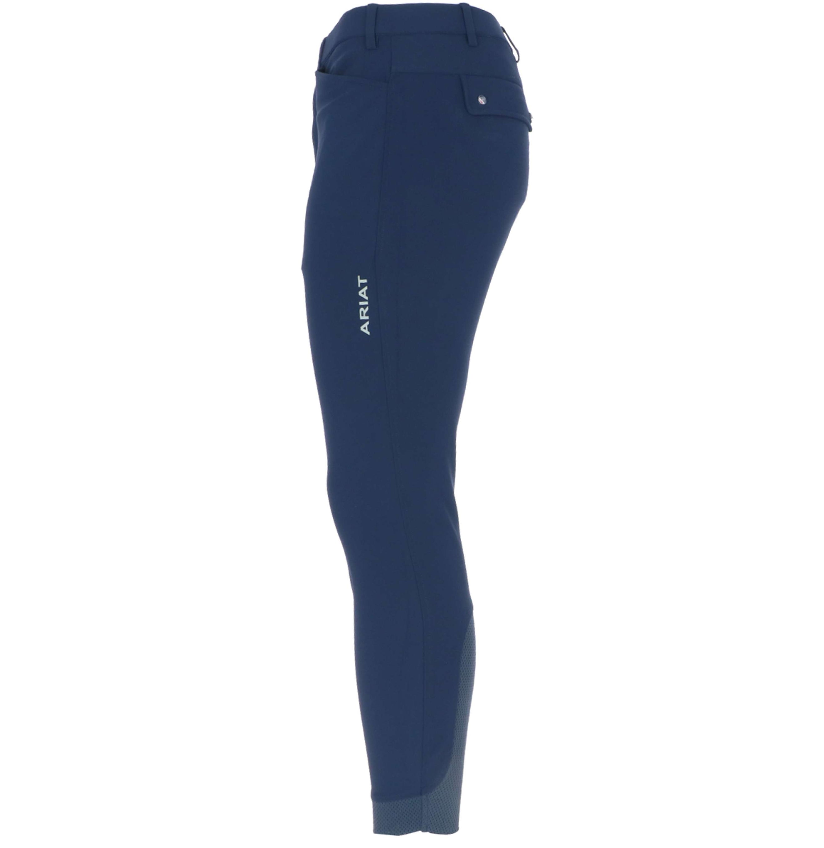 Ariat Breeches Tri Factor Grip Knee Patch Mens Navy