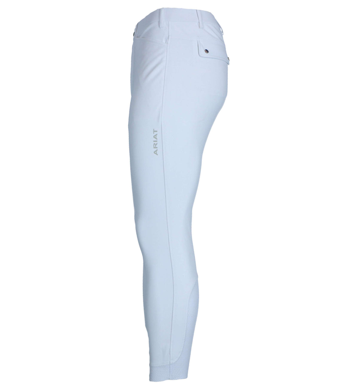 Ariat Breeches Tri Factor Grip Knee Patch Mens White