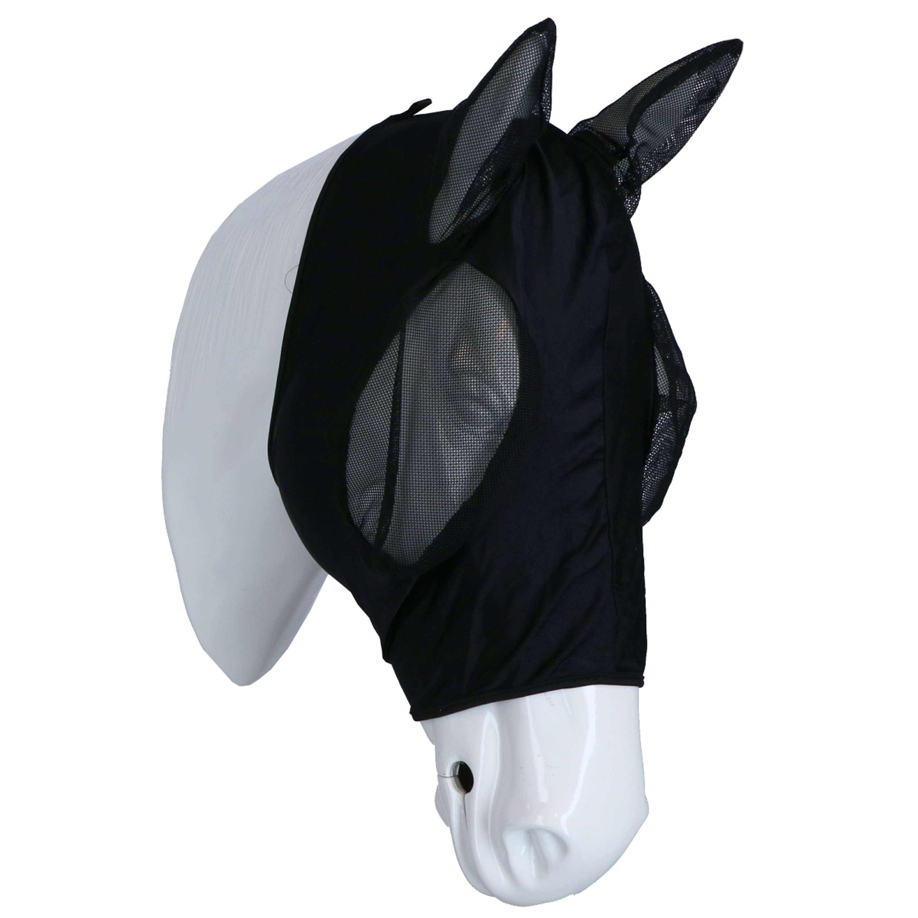 Harry's Horse Fly Mask SkinFit with Ears Black