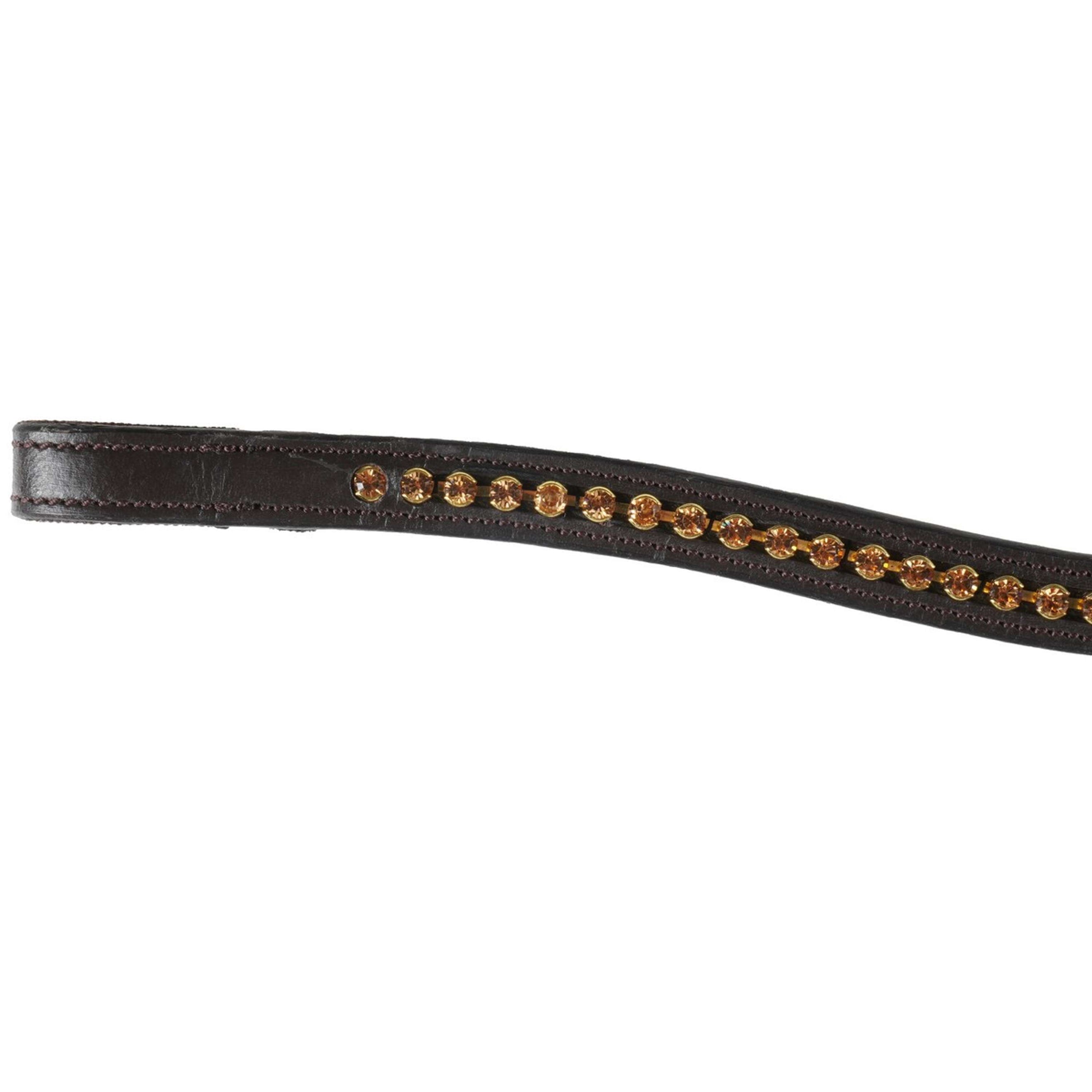 Aviemore Browband Diamante Large Havana/Gold