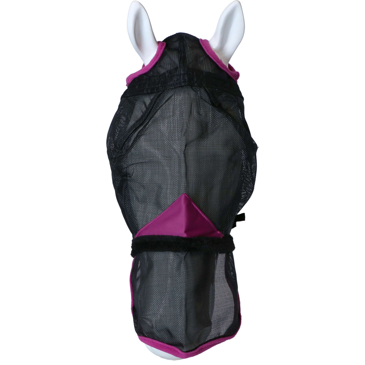 Weatherbeeta Fly Mask Comfitec Durable Mesh with Nose Black/Purple