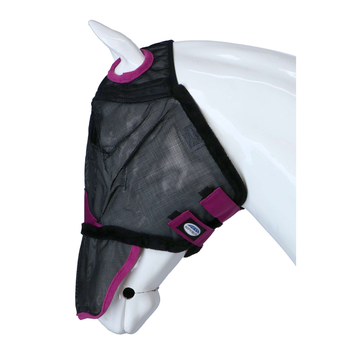 Weatherbeeta Fly Mask Comfitec Durable Mesh with Nose Black/Purple