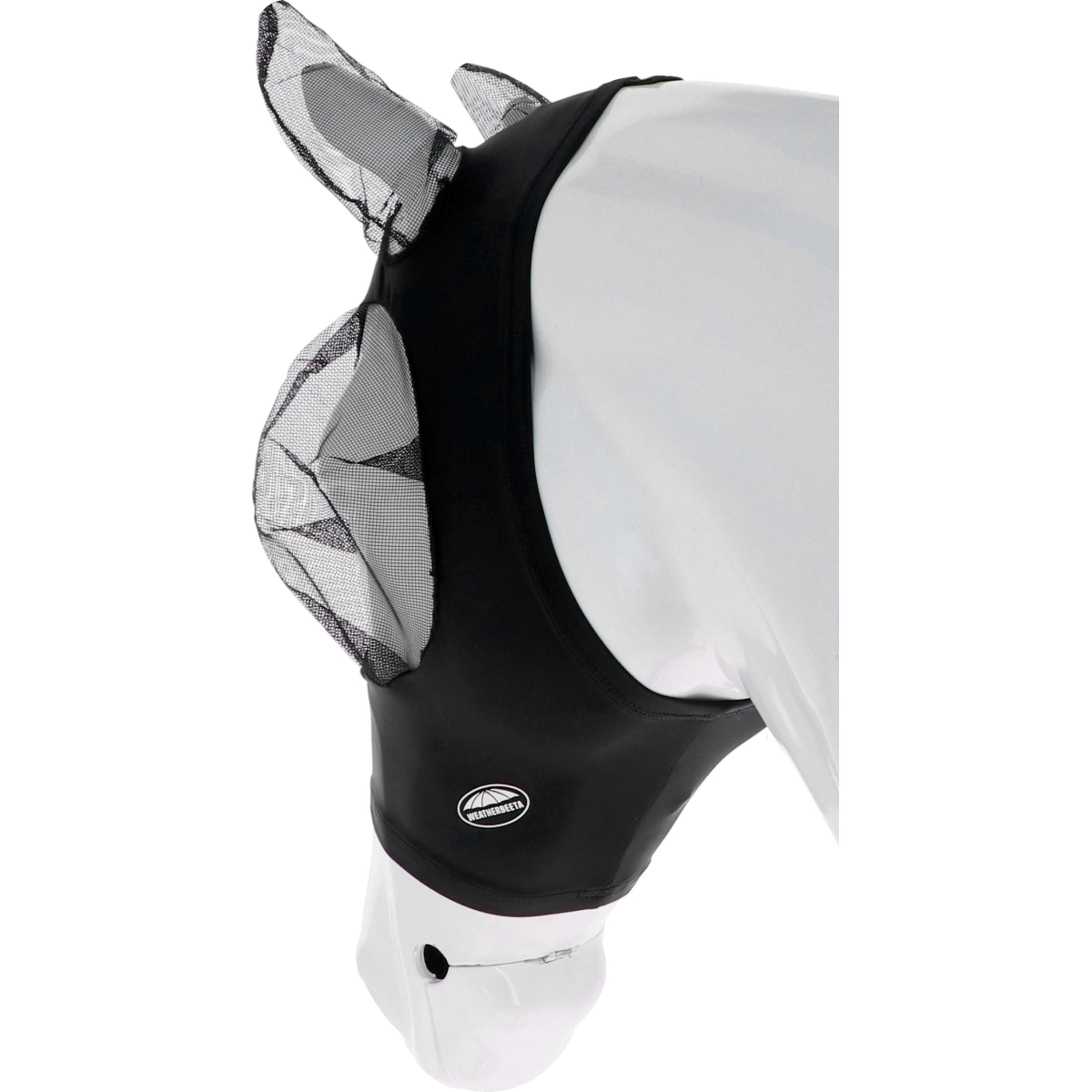 WeatherBeeta Fly Mask Stretch Bug Eye Saver with Ears Black/Black