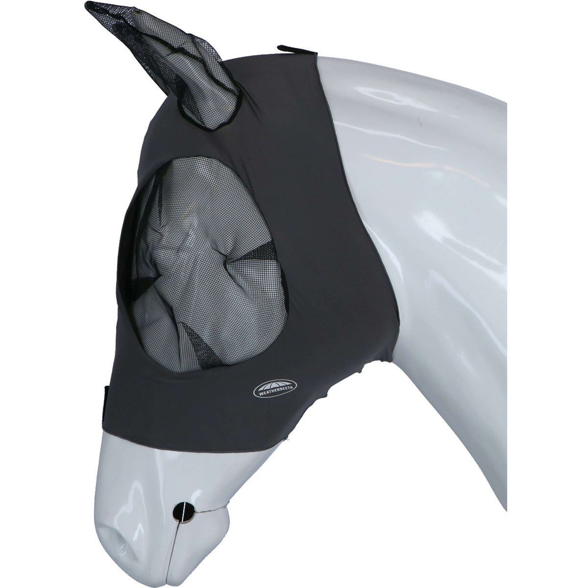 Weatherbeeta Fly Mask Stretch Bug Eye Saver with Ears Grey/Black